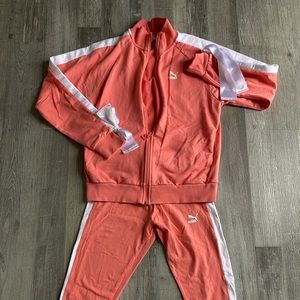 Puma Coral Tracksuit w/ Bow detail